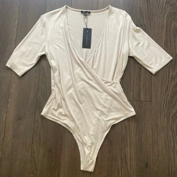 DYNAMITE Nude Wrap Bodysuit - Picture 14 of 14